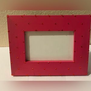 Gorgeous vintage Pink with Bling Picture frame
